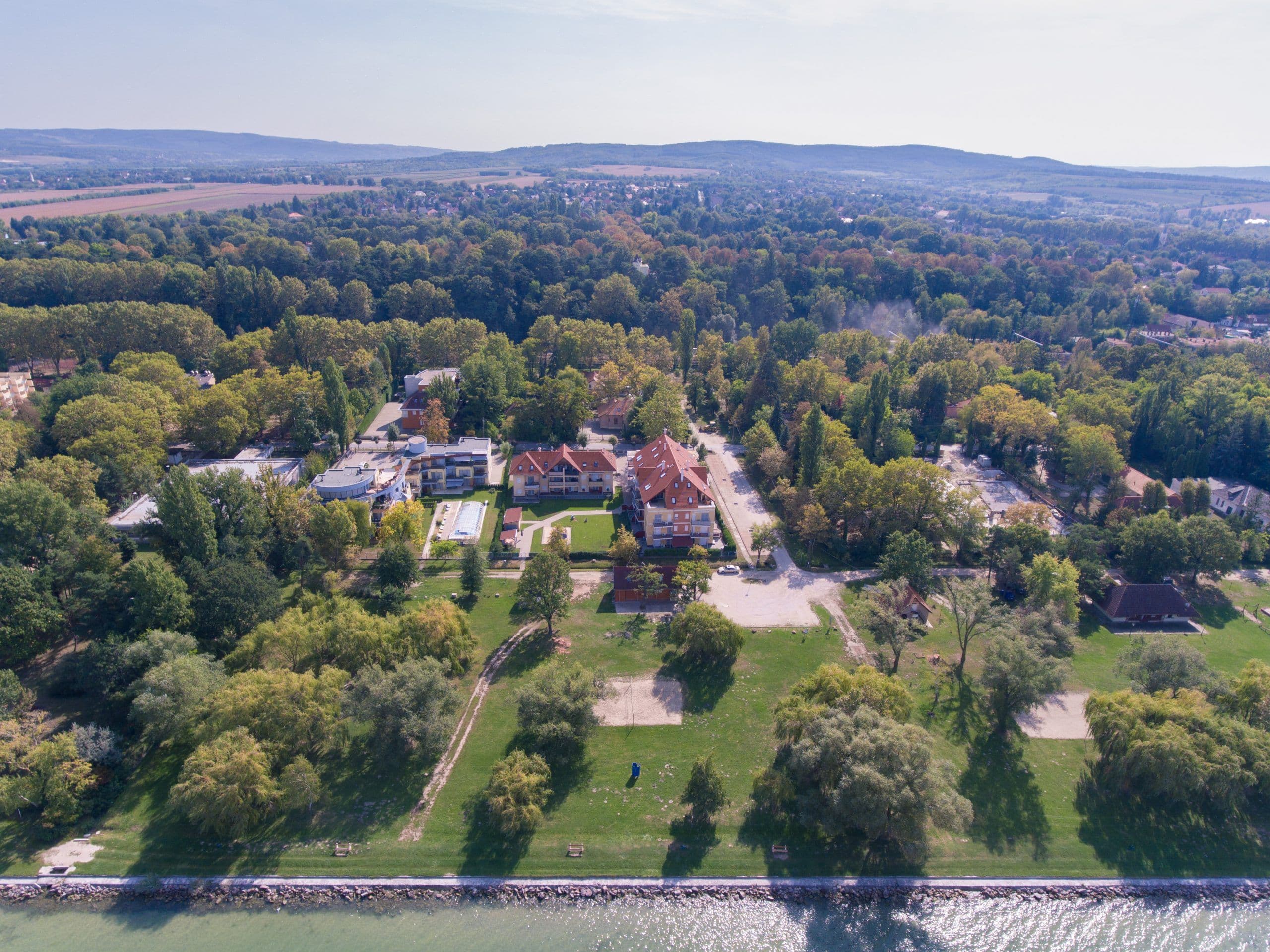 Balatonszemes madártávlatból